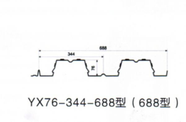 YX76-344-688型楼承板